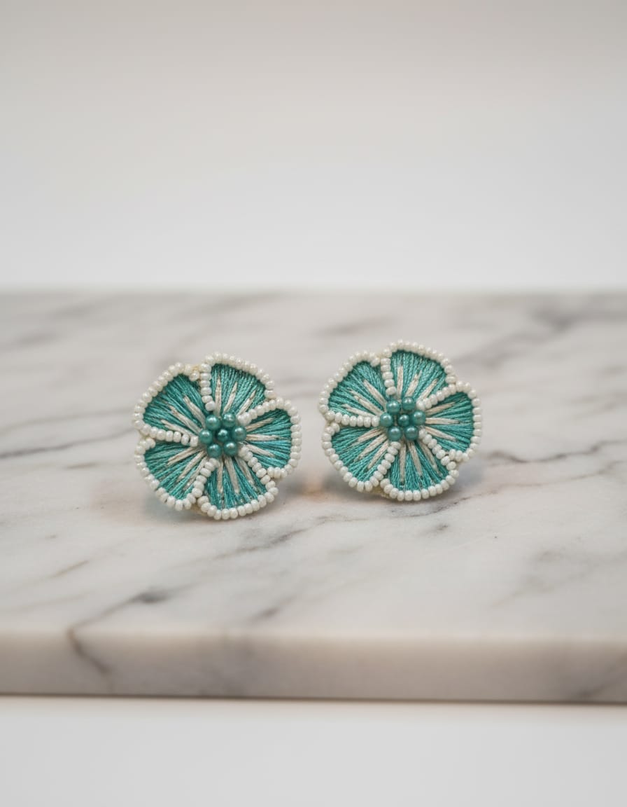 Turquoise Florals