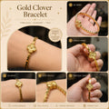 Gold clover bracelet