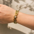 Petal gold bracelet