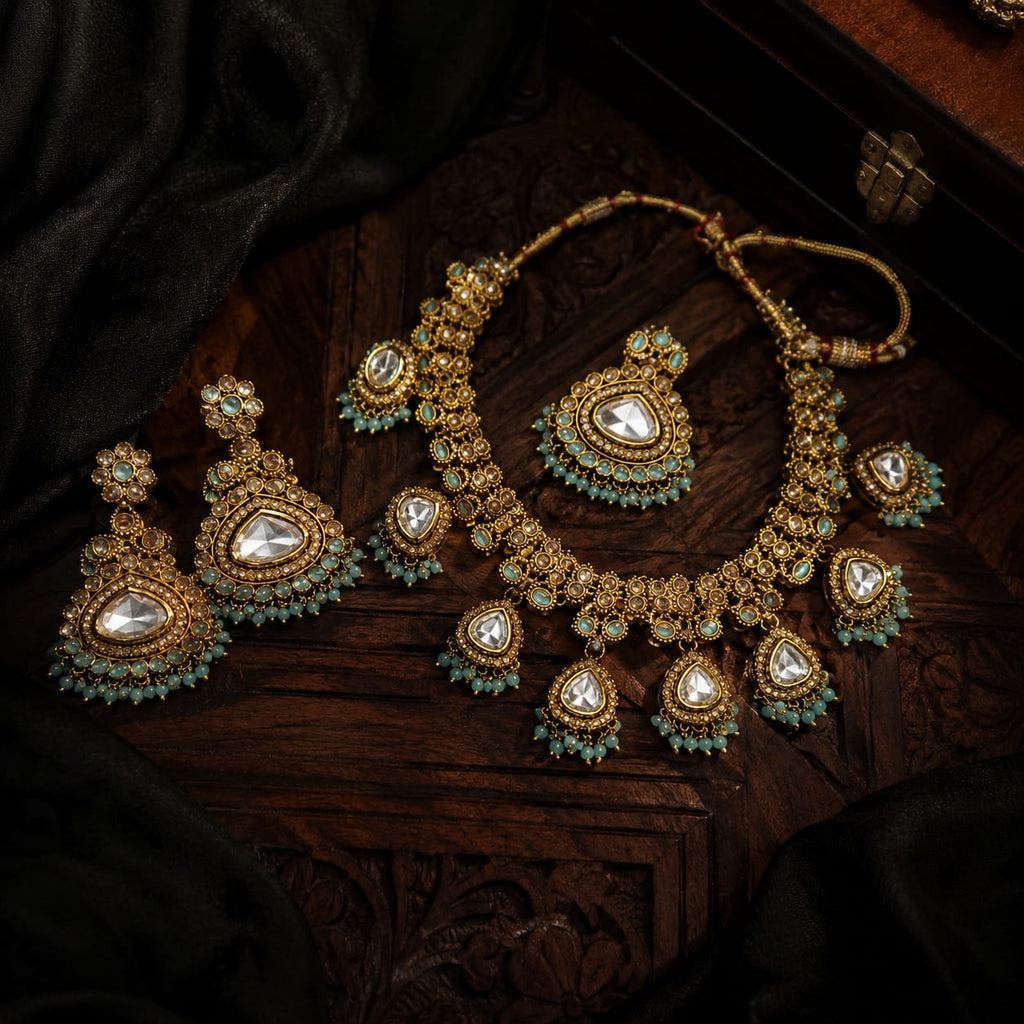 Statement Sky Blue Element Necklace