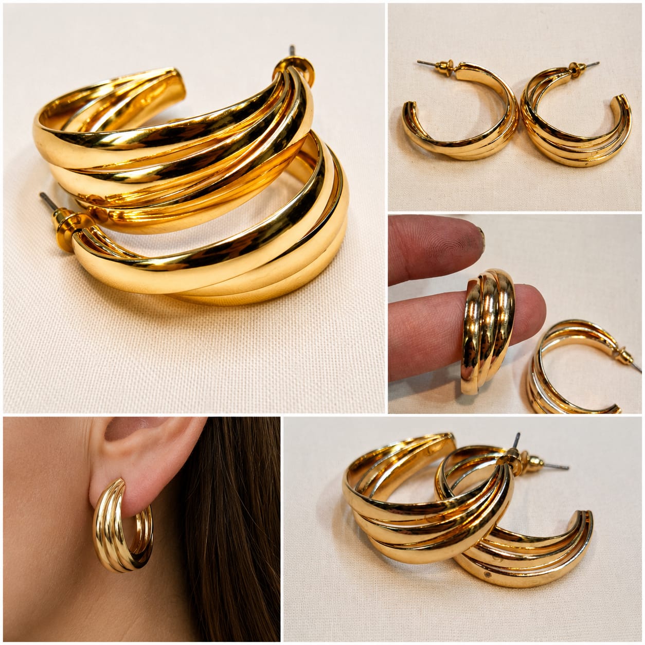 Statement office wear ear studs