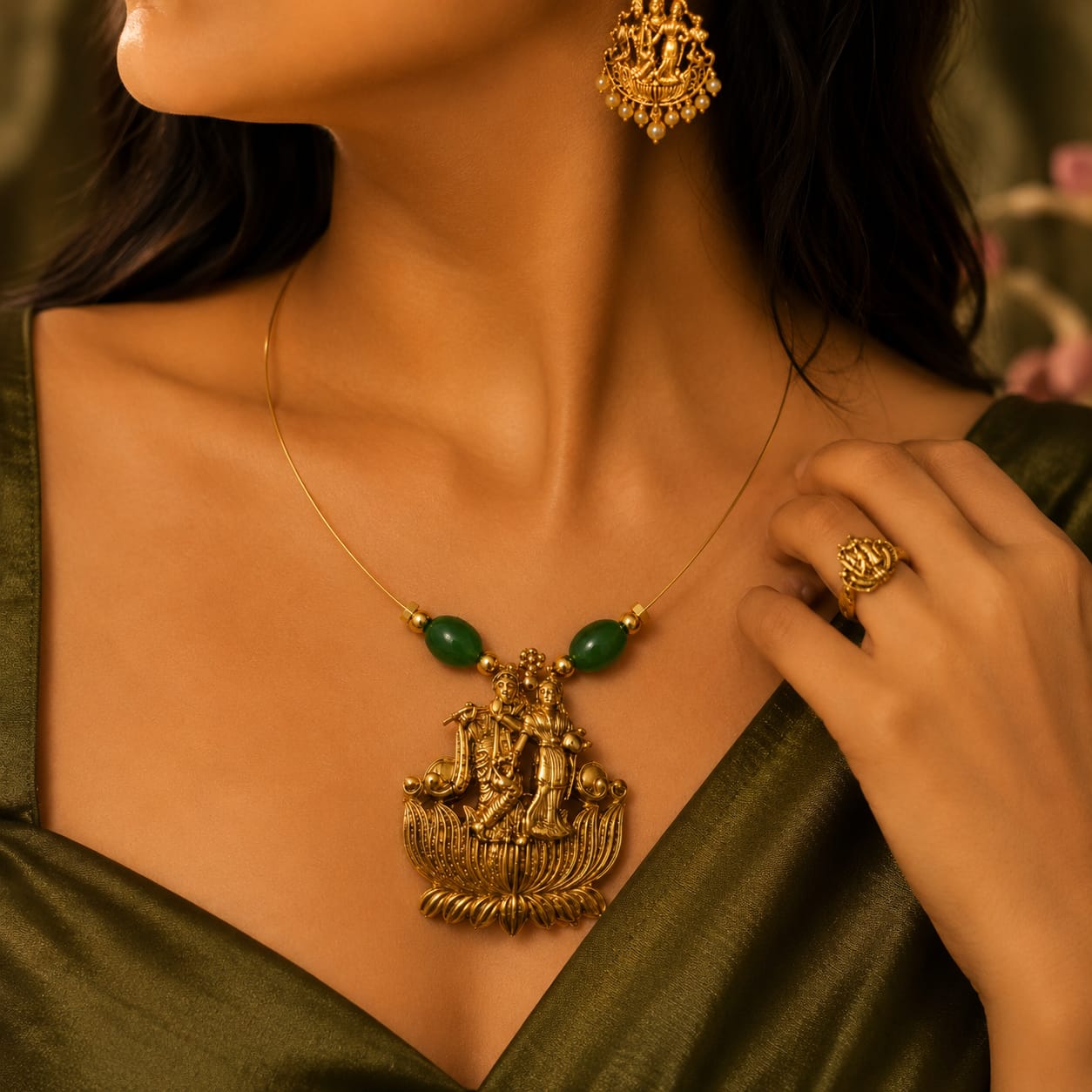 The Radha Krishna Pendant
