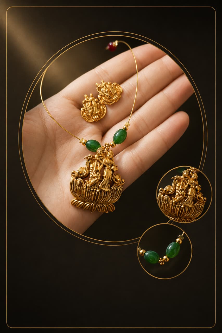 The Radha Krishna Pendant