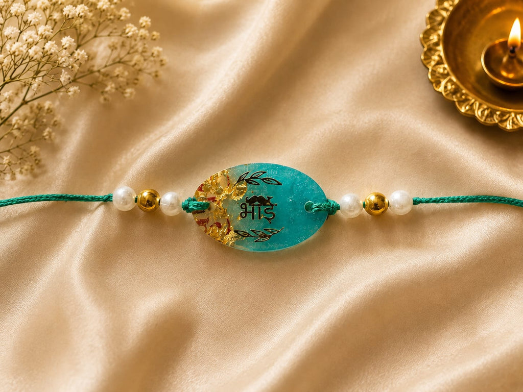 Handcurated Resin Rakhis